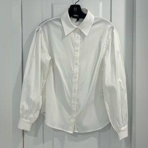 WHITE HOUSE BLACK MARKET Drama Sleeve Shirt, Size 0